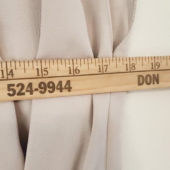 Tibi Savanna Double Layer Tie Front Dress Blush Cream Color Sz 6 TriacetateBlend - Picture 13 of 16